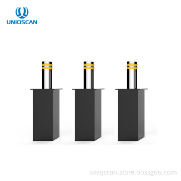 Security retractable road block barriers bollards